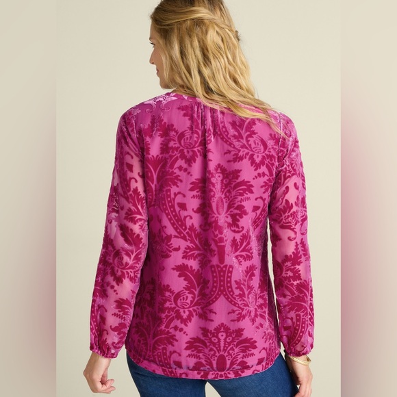 Soft Surroundings Reesha Velvet Top Size Large - Picture 2 of 12